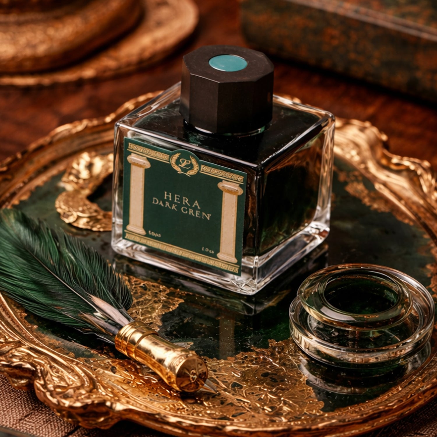 Laban Greek Mythology II Ink Bottle (Hera Dark Green - 50 ML) IGMHDG