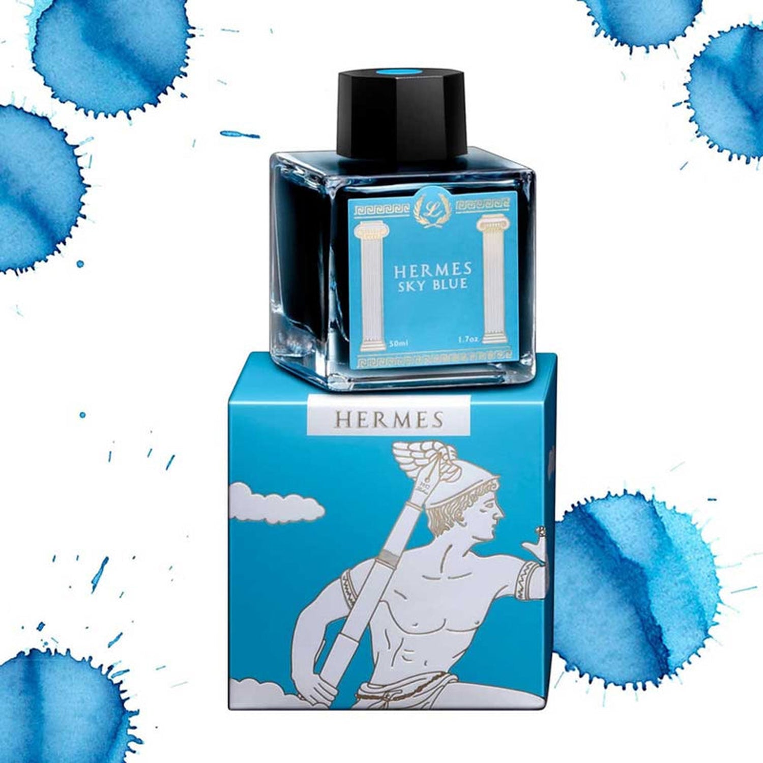 Laban Greek Mythology II Ink Bottle (Hermes Sky Blue - 50 ML) IGMHSB