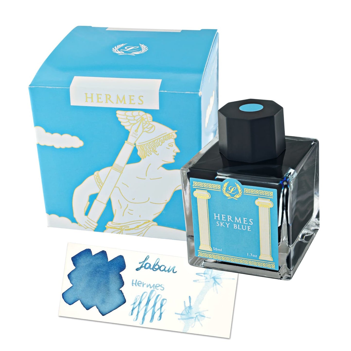 Laban Greek Mythology II Ink Bottle (Hermes Sky Blue - 50 ML) IGMHSB