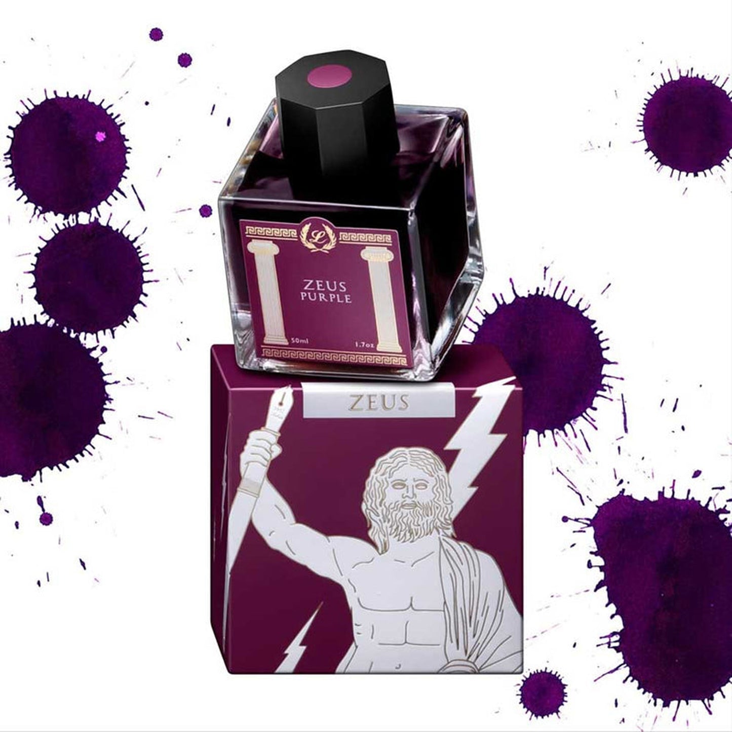Laban Greek Mythology II Ink Bottle (Zeus Purple - 50 ML) IGMZP