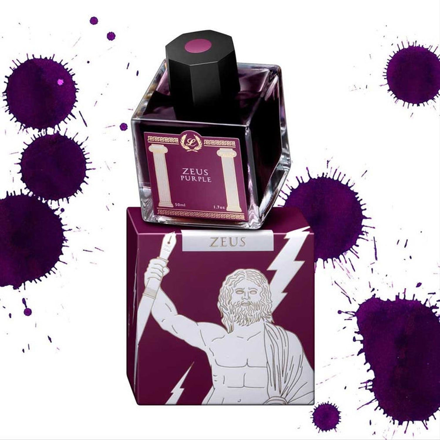 Laban Greek Mythology II Ink Bottle (Zeus Purple - 50 ML) IGMZP
