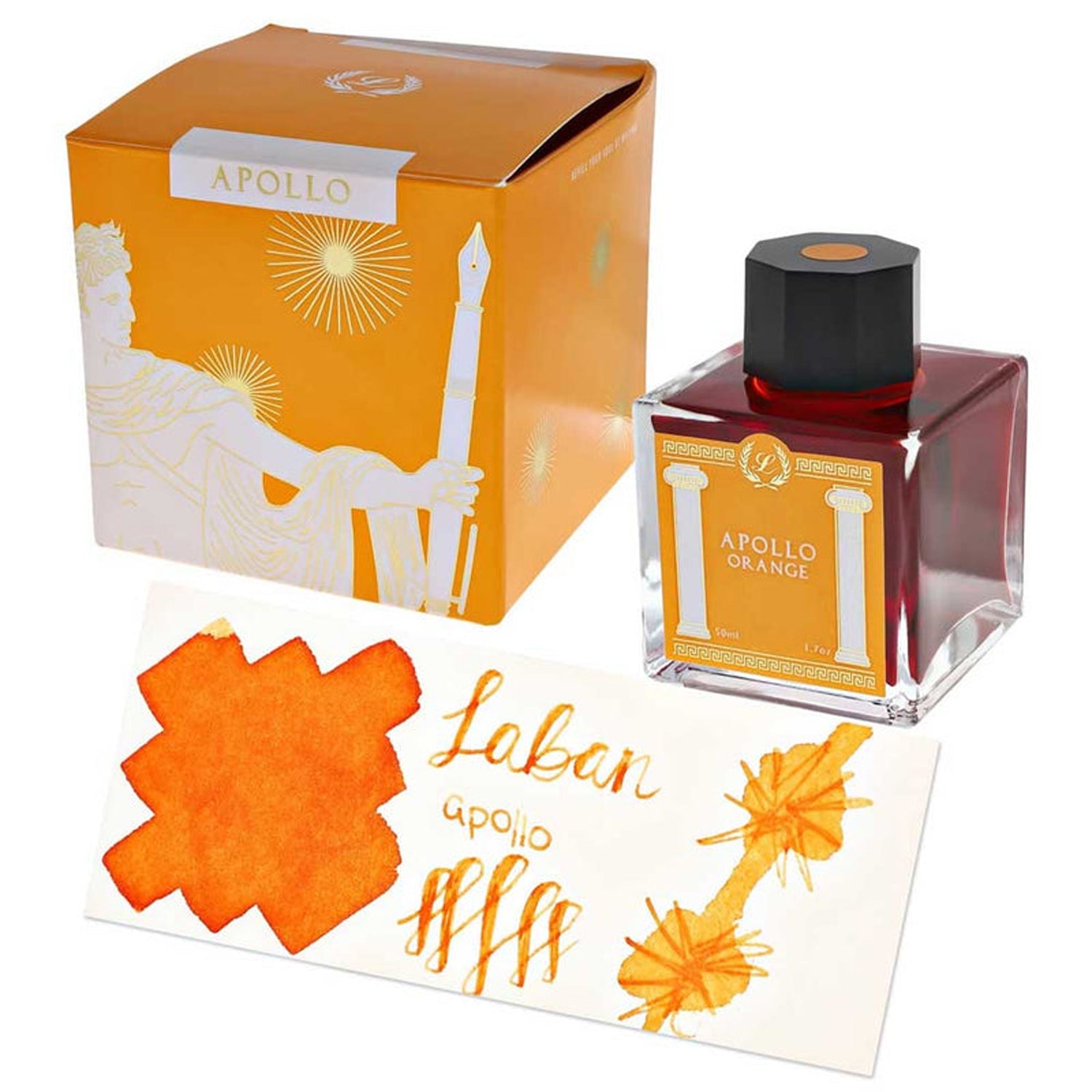 Laban Greek Mythology Ink Bottle (Apollo Orange - 50 ML) IGMAO