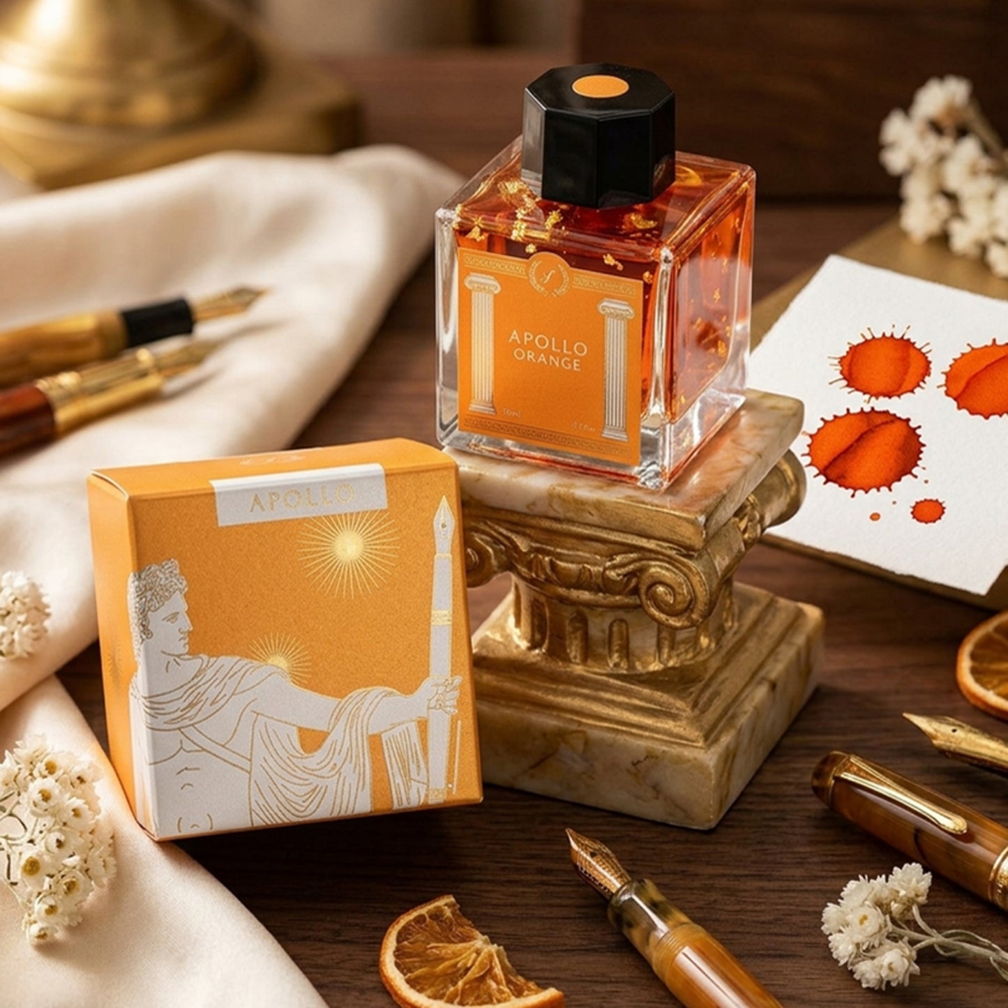 Laban Greek Mythology Ink Bottle (Apollo Orange - 50 ML) IGMAO