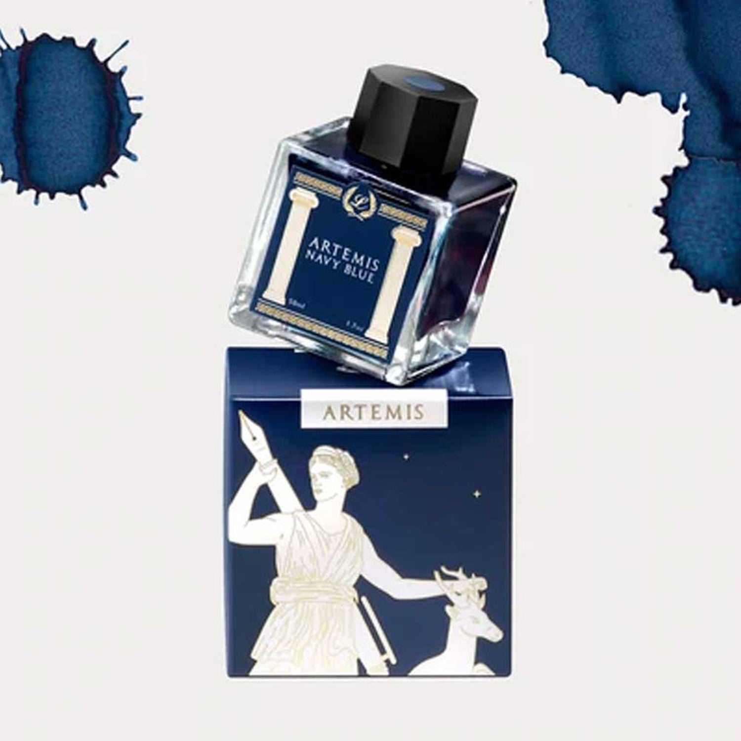 Laban Greek Mythology Ink Bottle (Artemis Navy Blue - 50 ML) IGMAB