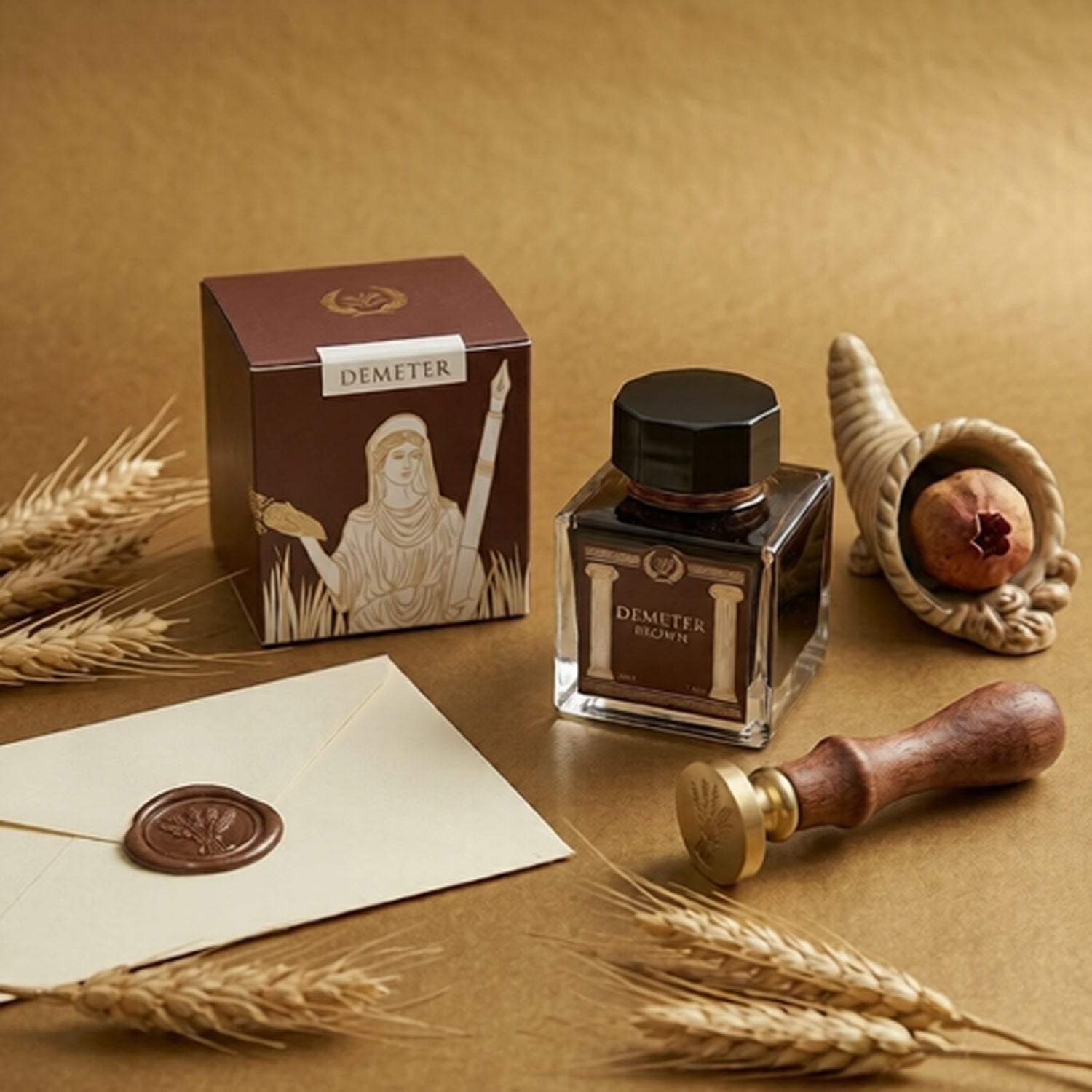 Laban Greek Mythology Ink Bottle (Demeter Brown - 50 ML) IGMDB