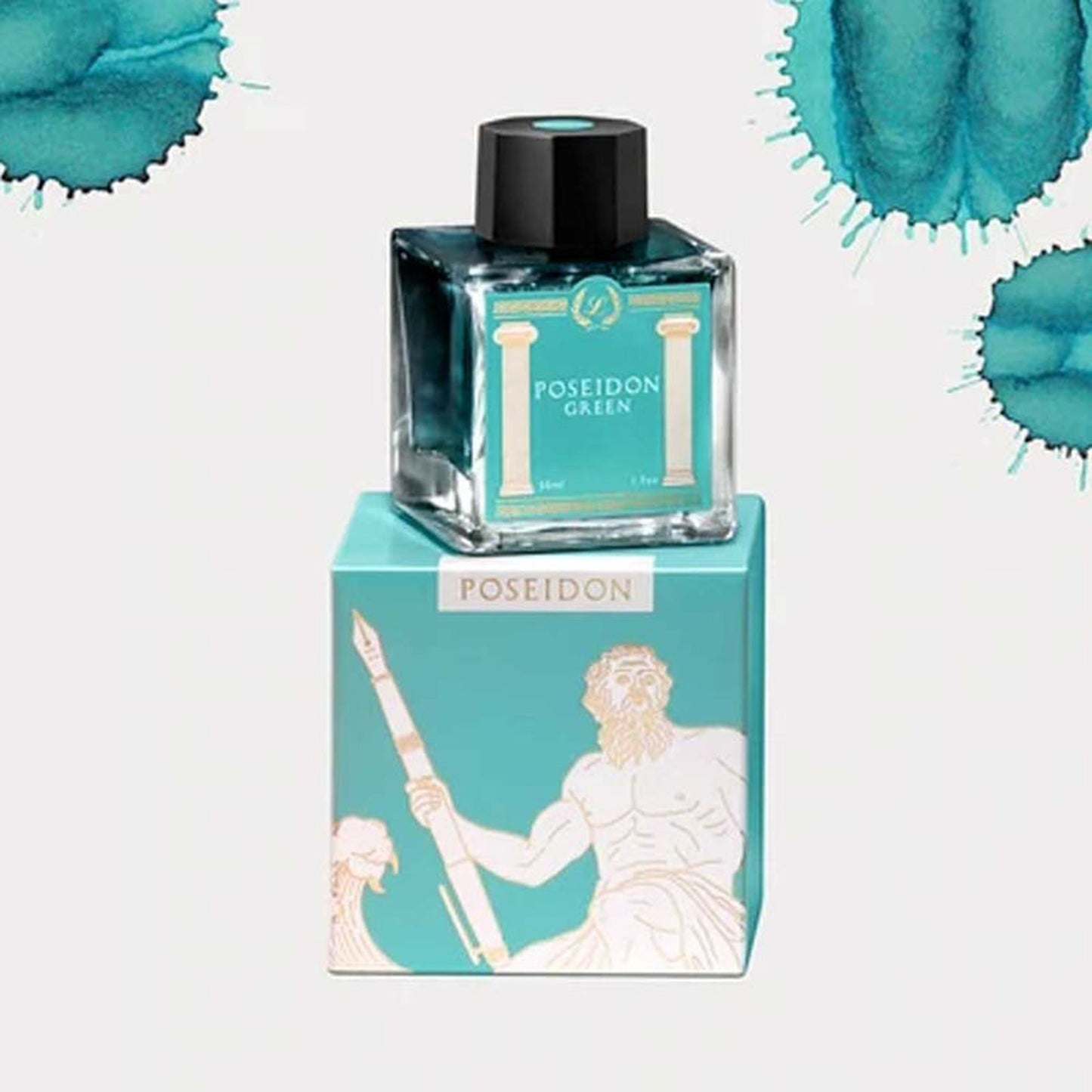 Laban Greek Mythology Ink Bottle (Poseidon Green - 50 ML) IGMPG