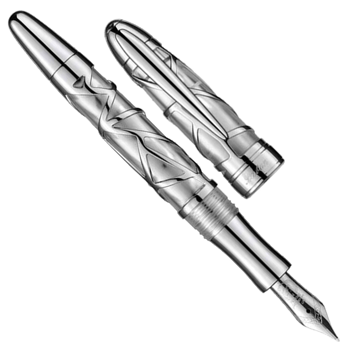 Laban Skeleton Silver CT Fountain Pen