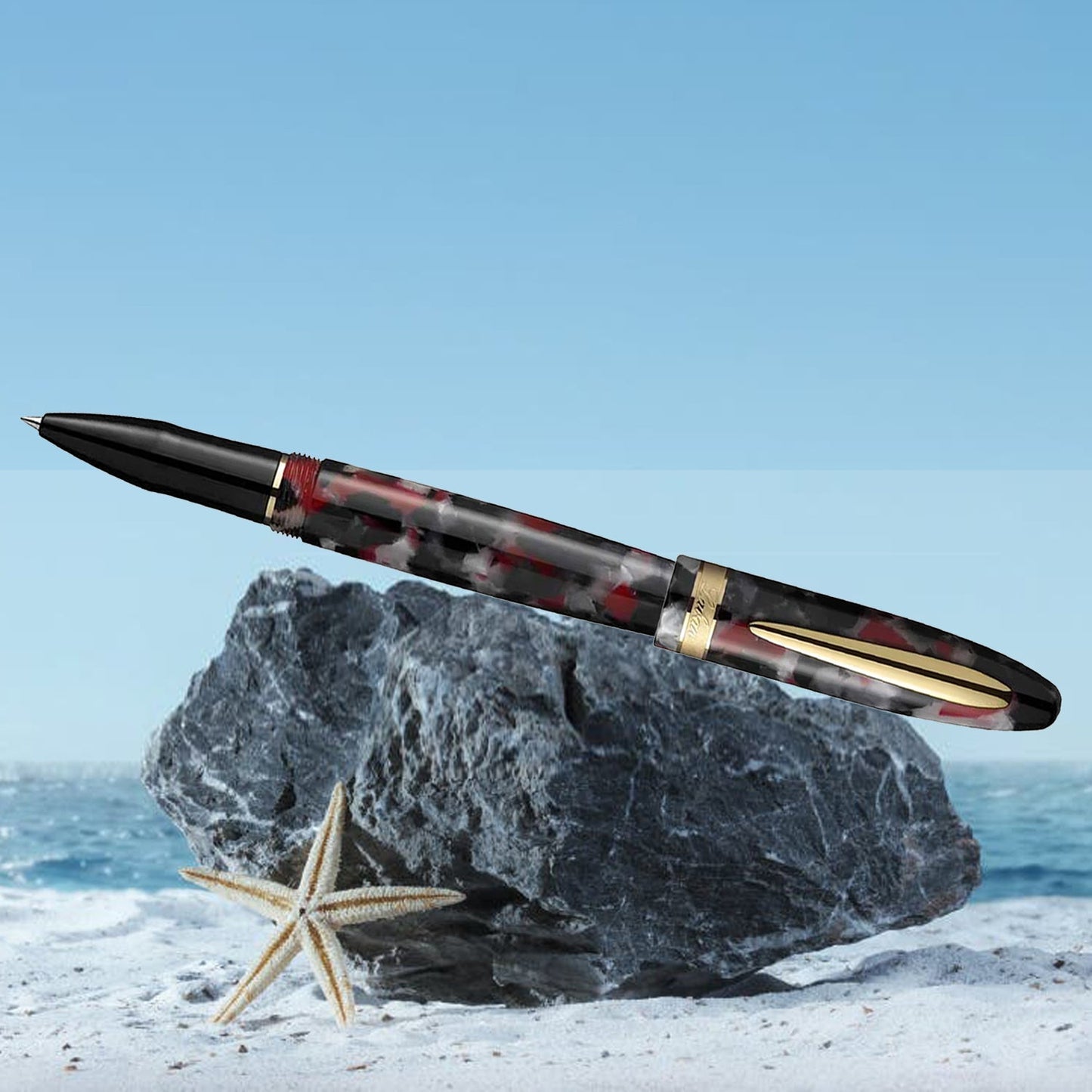 Laban Taroko Autumn Red GT Roller Ball Pen RNR8882AR