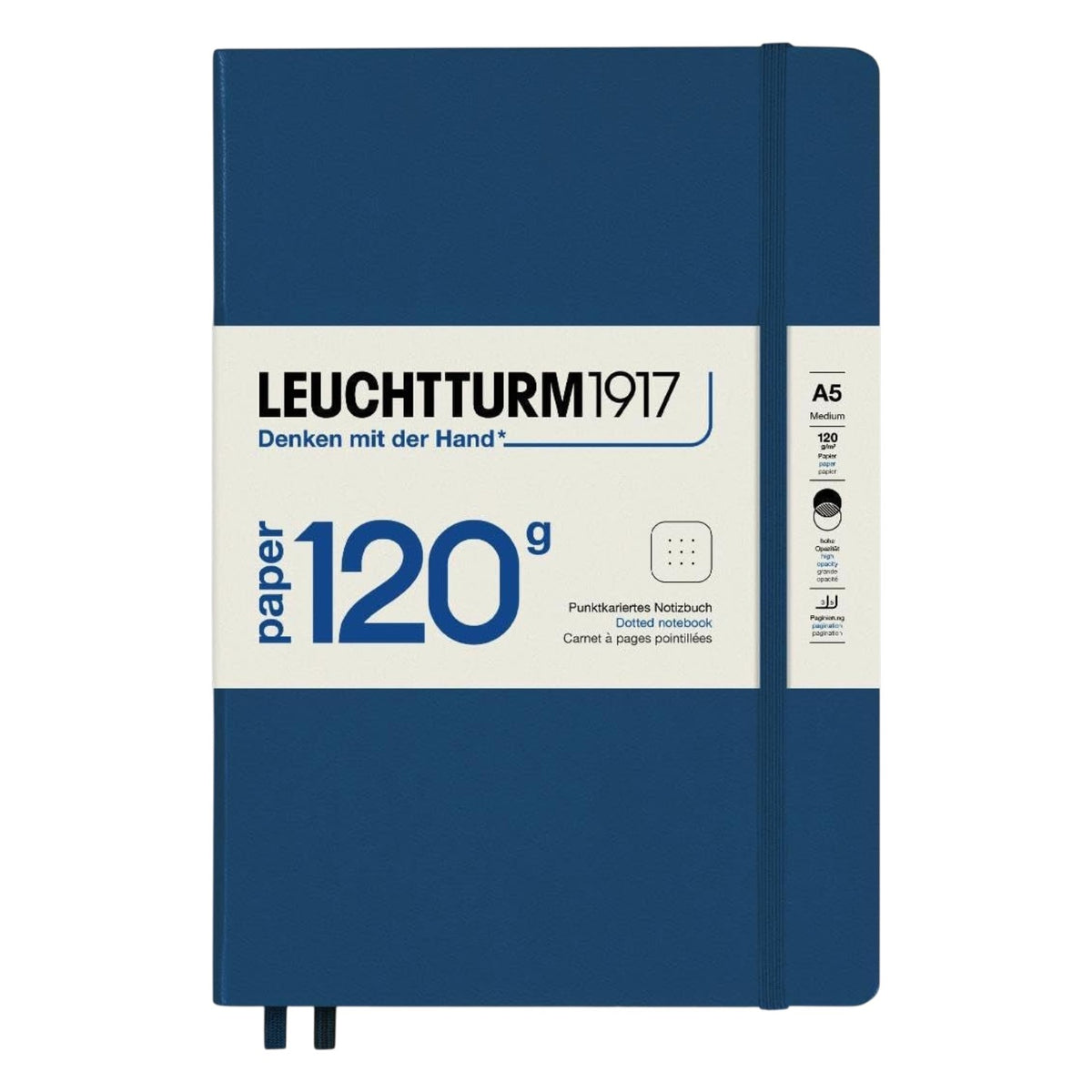 Leuchtturm1917 120G Edition Navy Hardcover Notebook (A5 - Dotted) 372383