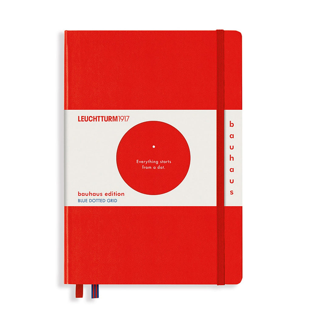 Leuchtturm1917 Bauhaus Edition Red Hardcover Notebook (A5 - Dotted) 359619 (Special Edition)