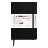 Leuchtturm1917 2027 Black Hardcover Daily Planner (A5 - Lined) 400324