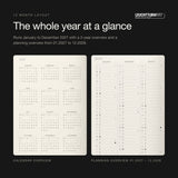 Leuchtturm1917 2027 Black Hardcover Daily Planner (A5 - Lined) 400324