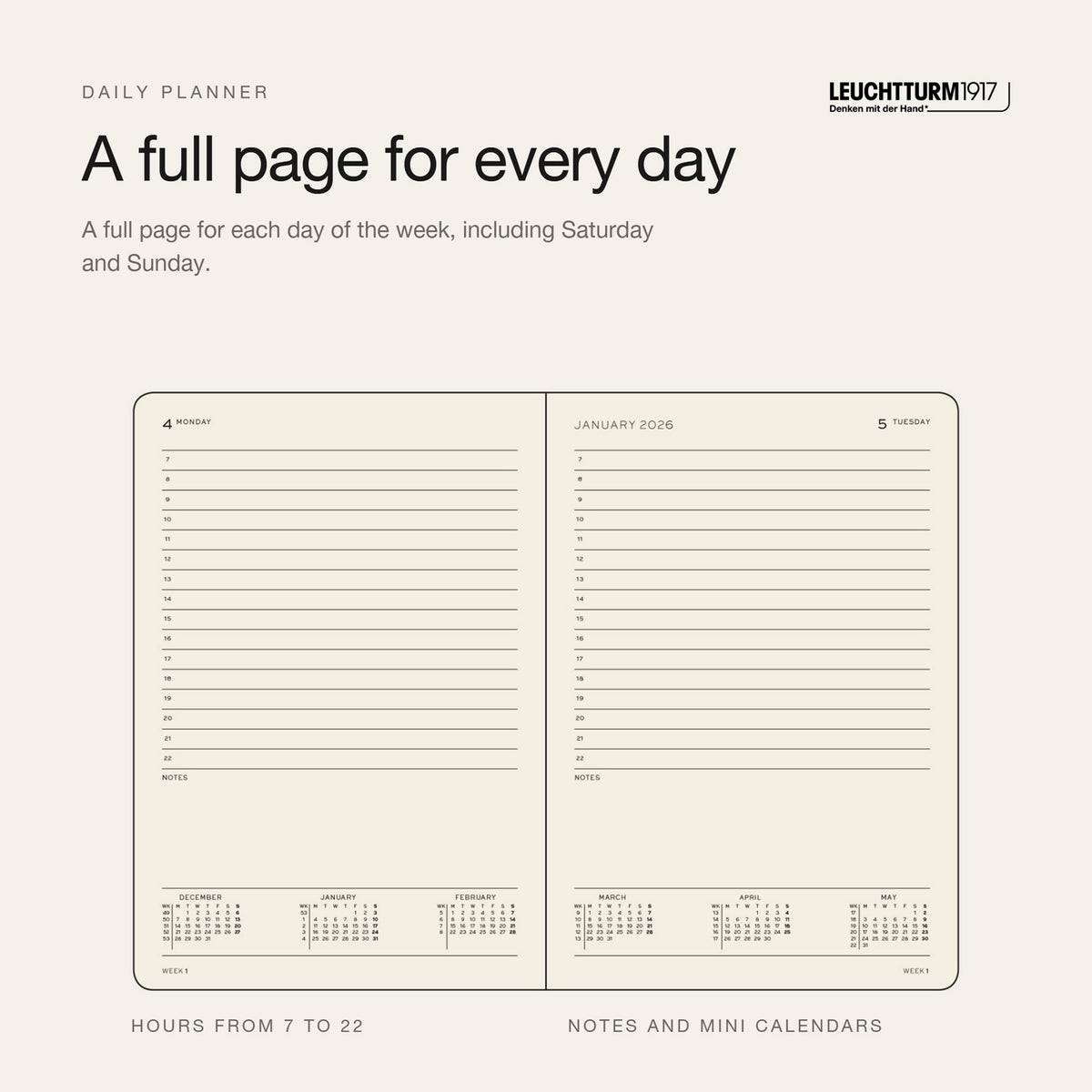 Leuchtturm1917 2027 Sunflower Hardcover Daily Planner (A5 - Lined) 400327