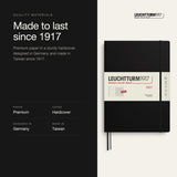 Leuchtturm1917 2027 Black Hardcover Weekly Planner (A4+ - Lined) 400203