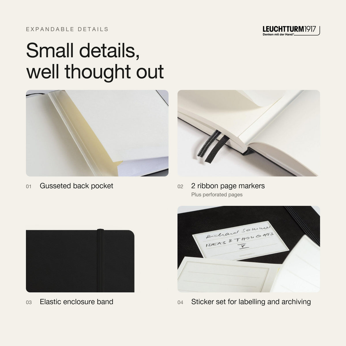Leuchtturm1917 2027 Black Hardcover Weekly Planner (A4+ - Lined) 400203