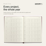 Leuchtturm1917 2027 Cherry Hardcover Weekly Planner (A4+ - Lined) 400204