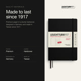 Leuchtturm1917 2027 Black Hardcover Weekly Planner (A5 - Dotted) 400257