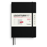 Leuchtturm1917 2027 Black Softcover Weekly Planner (A5 - Lined) 400231