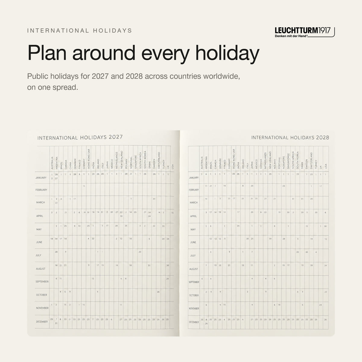 Leuchtturm1917 2027 Spring Leaf Softcover Weekly Planner (A5 - Lined) 400239
