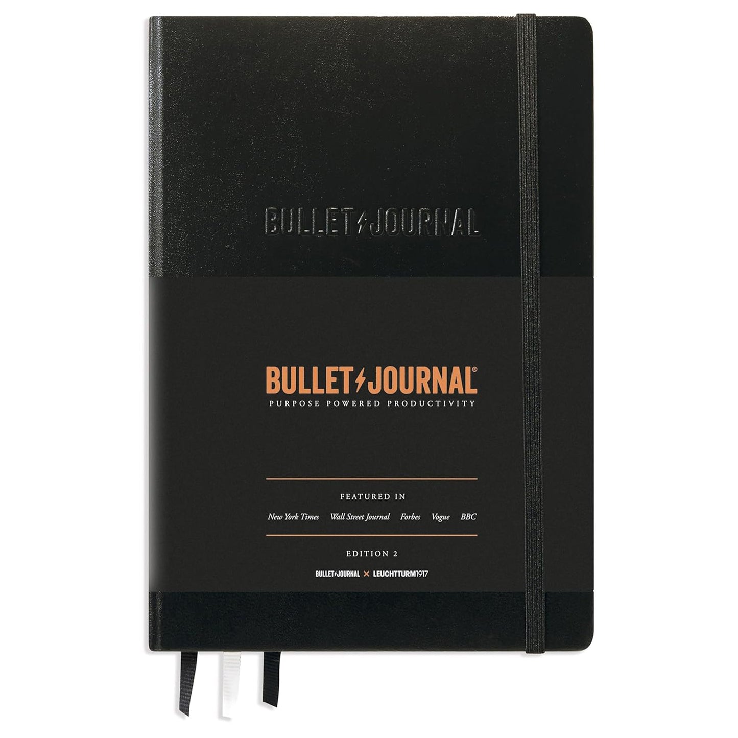 Leuchtturm1917 Bullet Journal Black Hardcover Notebook (A5 - Dotted) 363572
