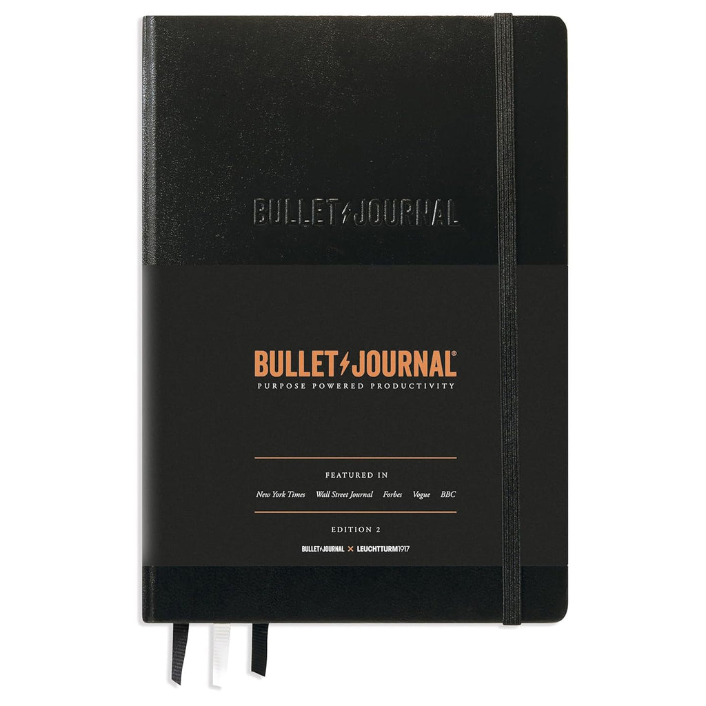 Leuchtturm1917 Bullet Journal Black Hardcover Notebook (A5 - Dotted) 363572