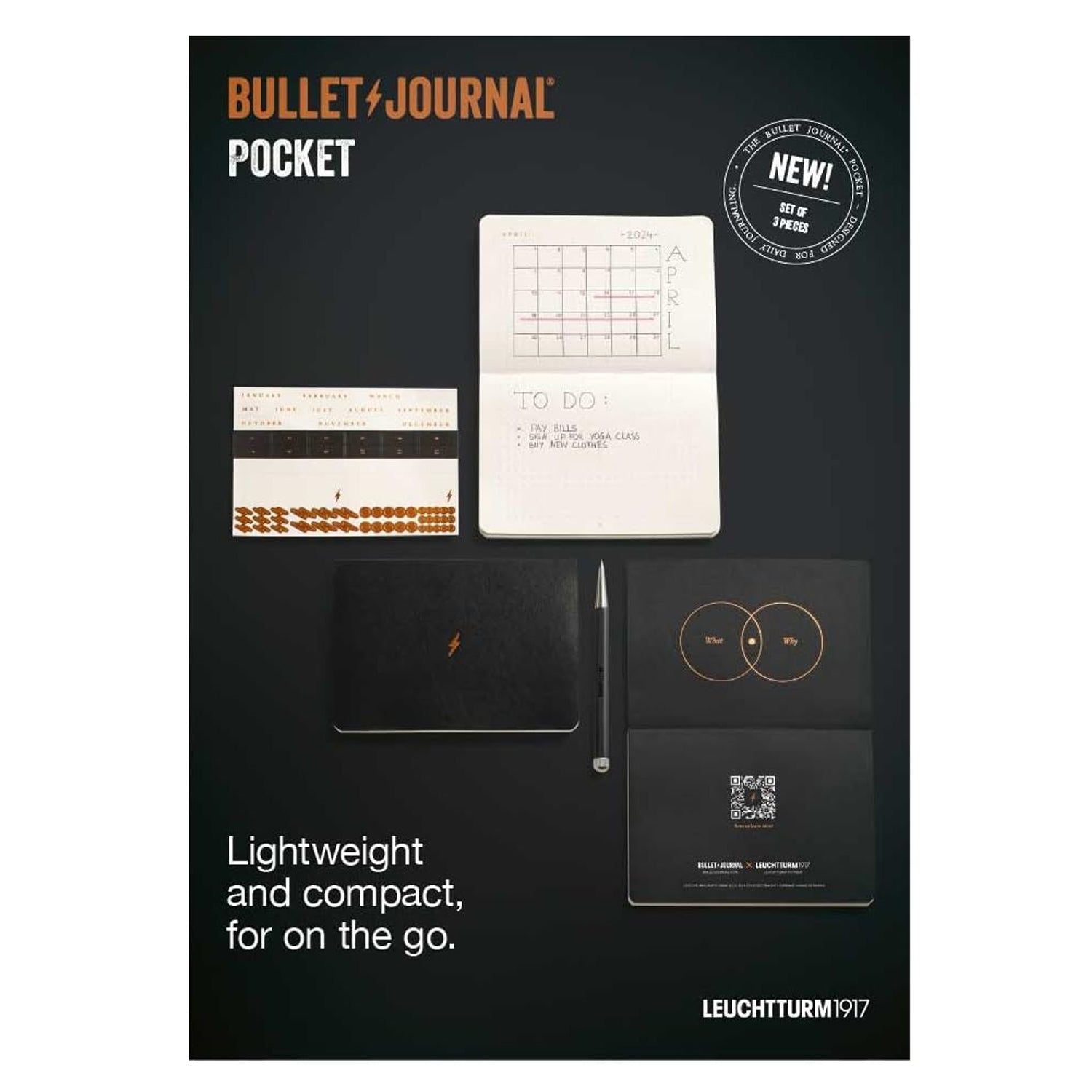 Leuchtturm1917 Bullet Journal Turquoise Hardcover Notebook (A6 - Dotted - Pack of 3) 373023