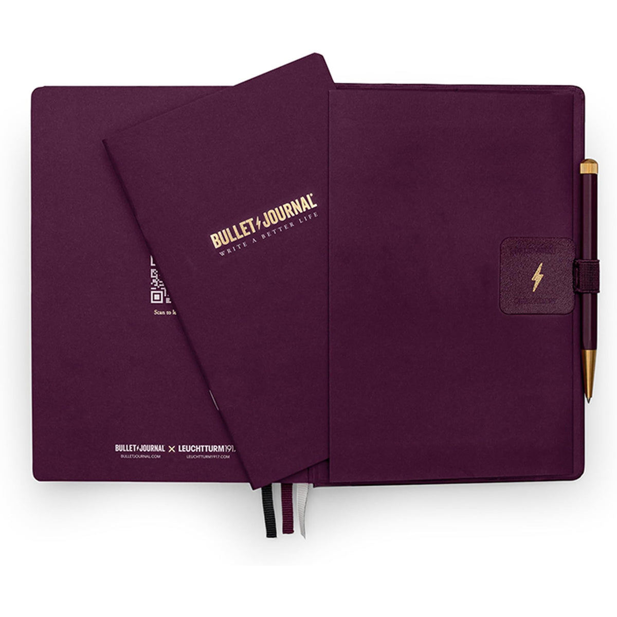 Leuchtturm1917 Bullet Journal Purple26 Hardcover Notebook (A5 - Dotted) 400425