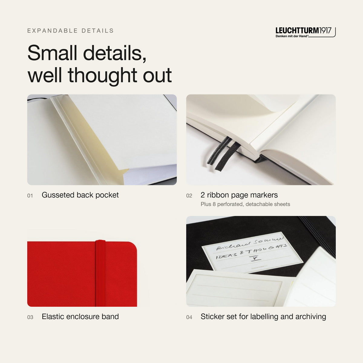Leuchtturm1917 2027 Cherry Hardcover Daily Planner (A5 - Lined) 400326