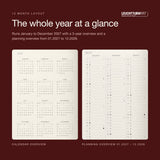 Leuchtturm1917 2027 Cherry Hardcover Daily Planner (A5 - Lined) 400326