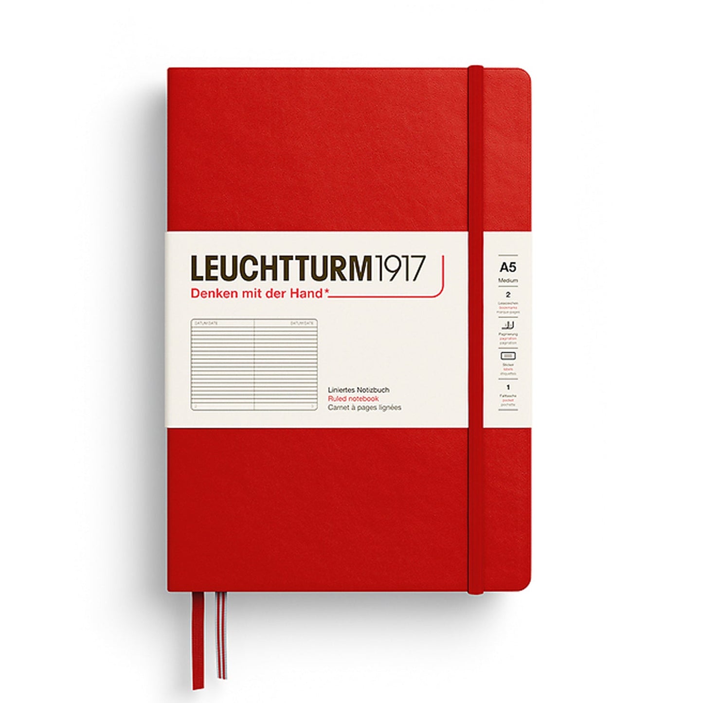 Leuchtturm1917 Cherry Hardcover Notebook (A5 - Lined) 373978