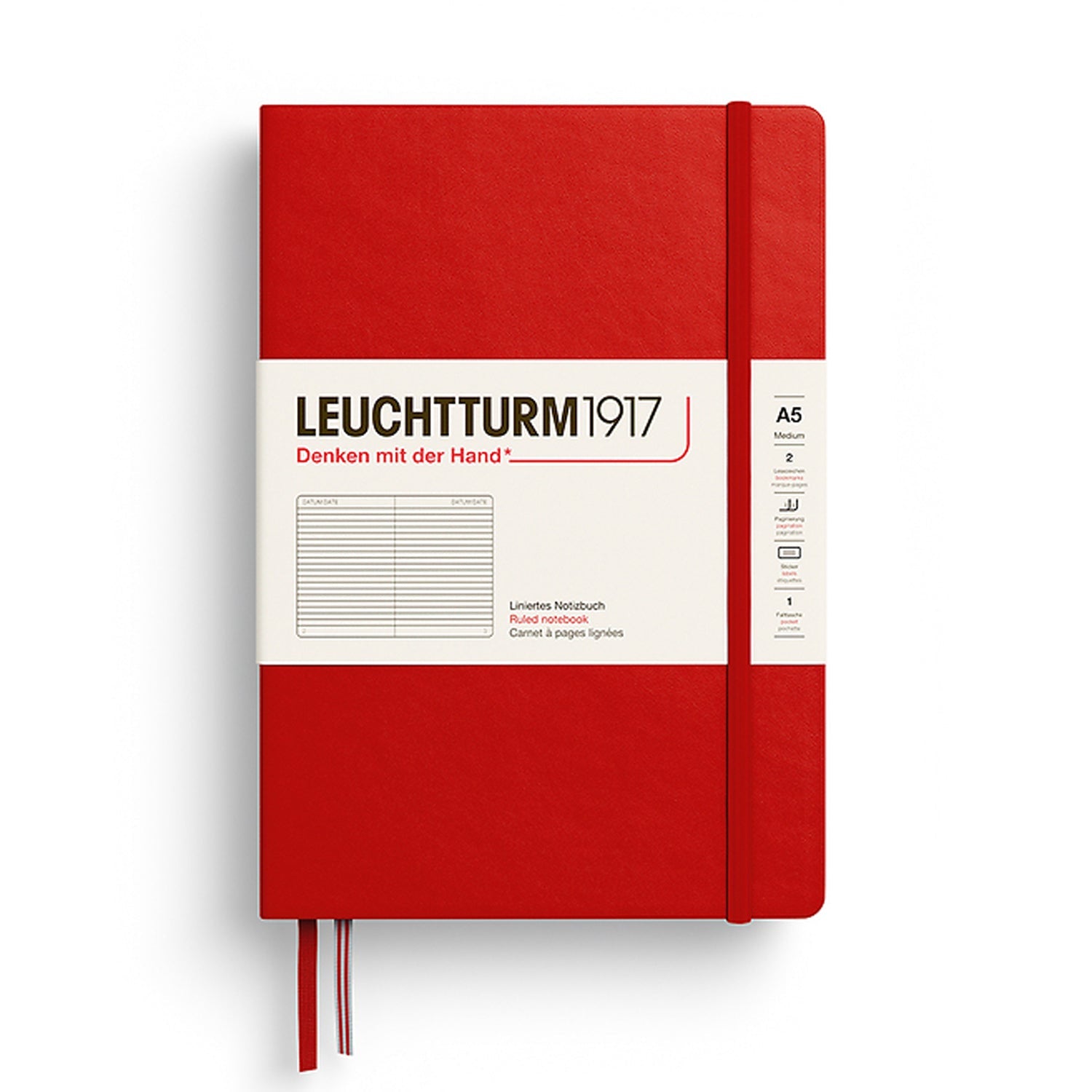Leuchtturm1917 Cherry Hardcover Notebook (A5 - Lined) 373978