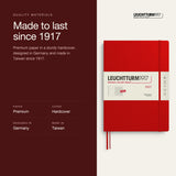 Leuchtturm1917 2027 Cherry Hardcover Weekly Planner (A4+ - Lined) 400204