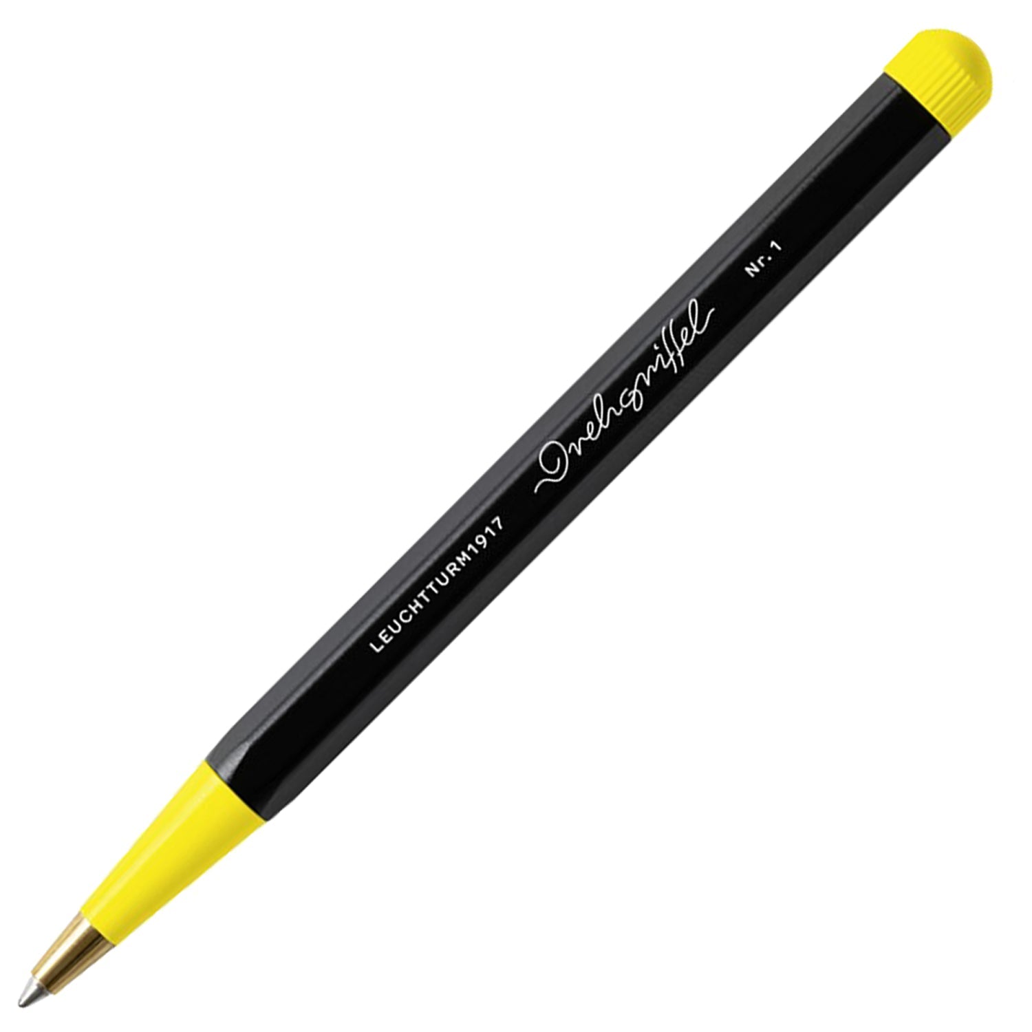 Leuchtturm1917 Drehgriffel Nr. 1 Bauhaus Black/Lemon Ballpoint Pen 366571