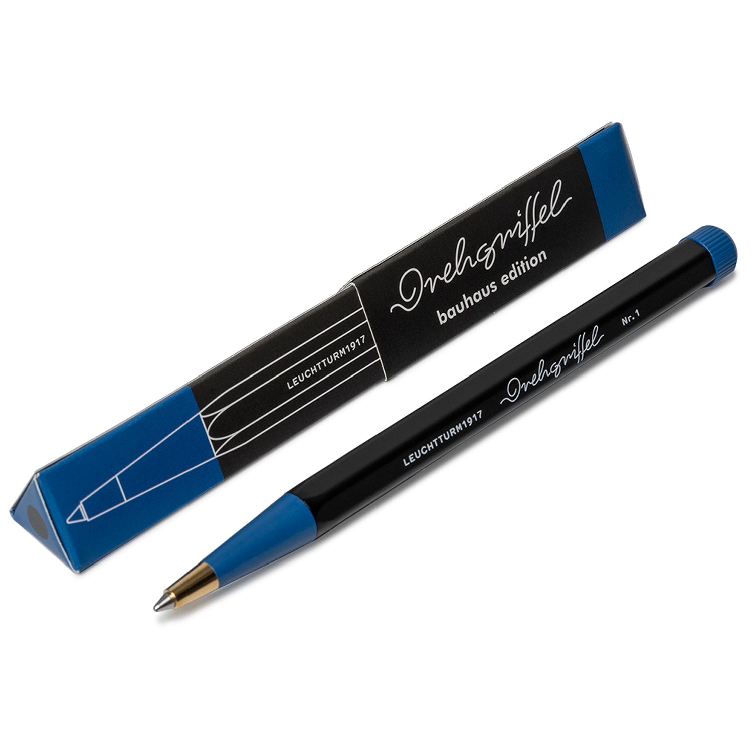 Leuchtturm1917 Drehgriffel Nr. 1 Bauhaus Black/Royal Blue Ballpoint Pen 366202