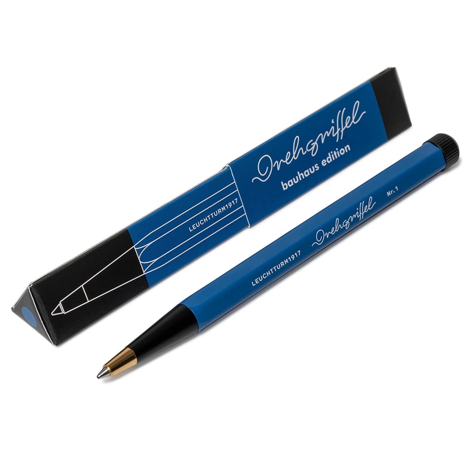Leuchtturm1917 Drehgriffel Nr. 1 Bauhaus Royal Blue/Black Ballpoint Pen 366572