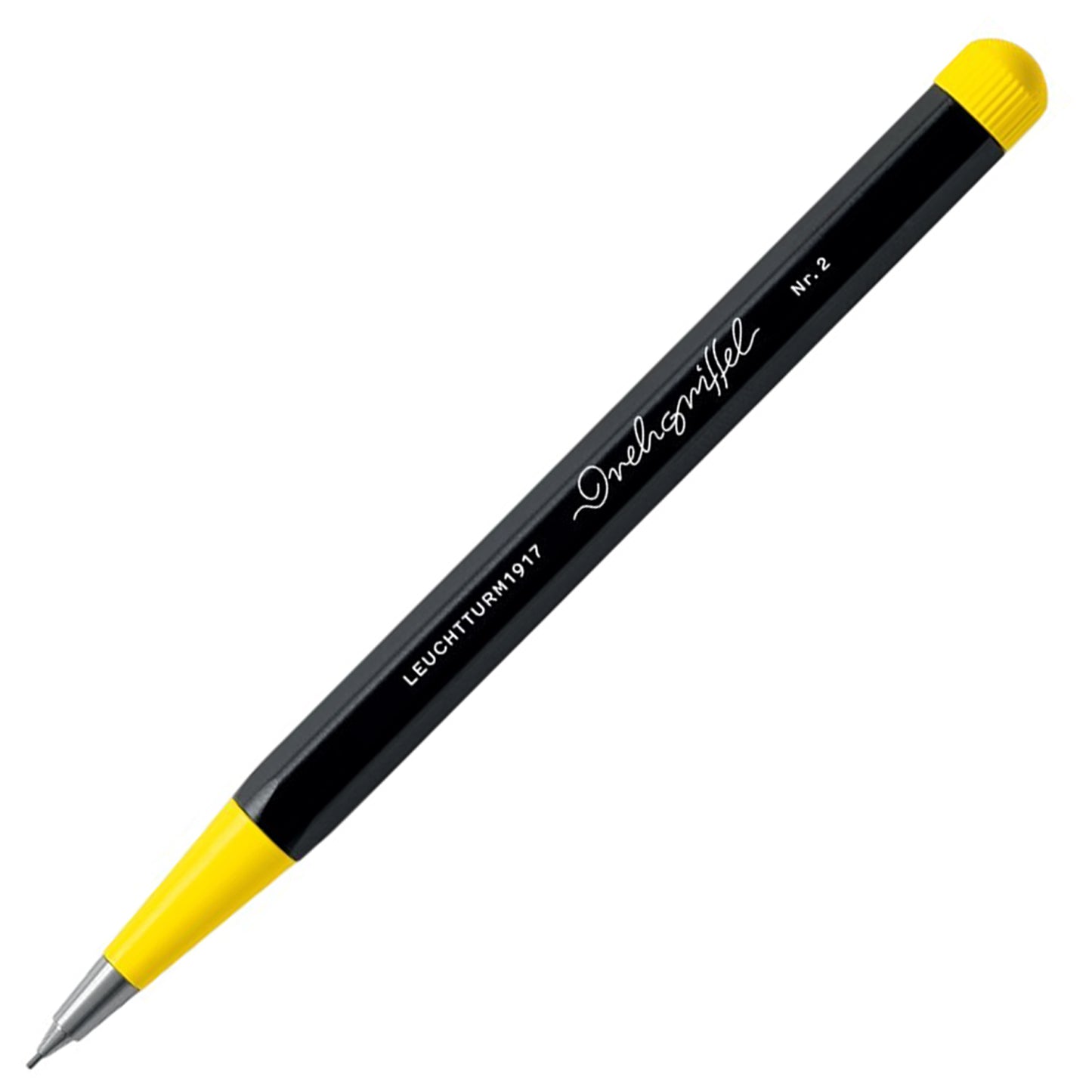 Leuchtturm1917 Drehgriffel Nr. 2 Bauhaus Black/Lemon Yellow Mechanical Pencil (0.7 MM) 371288 (Special Edition)