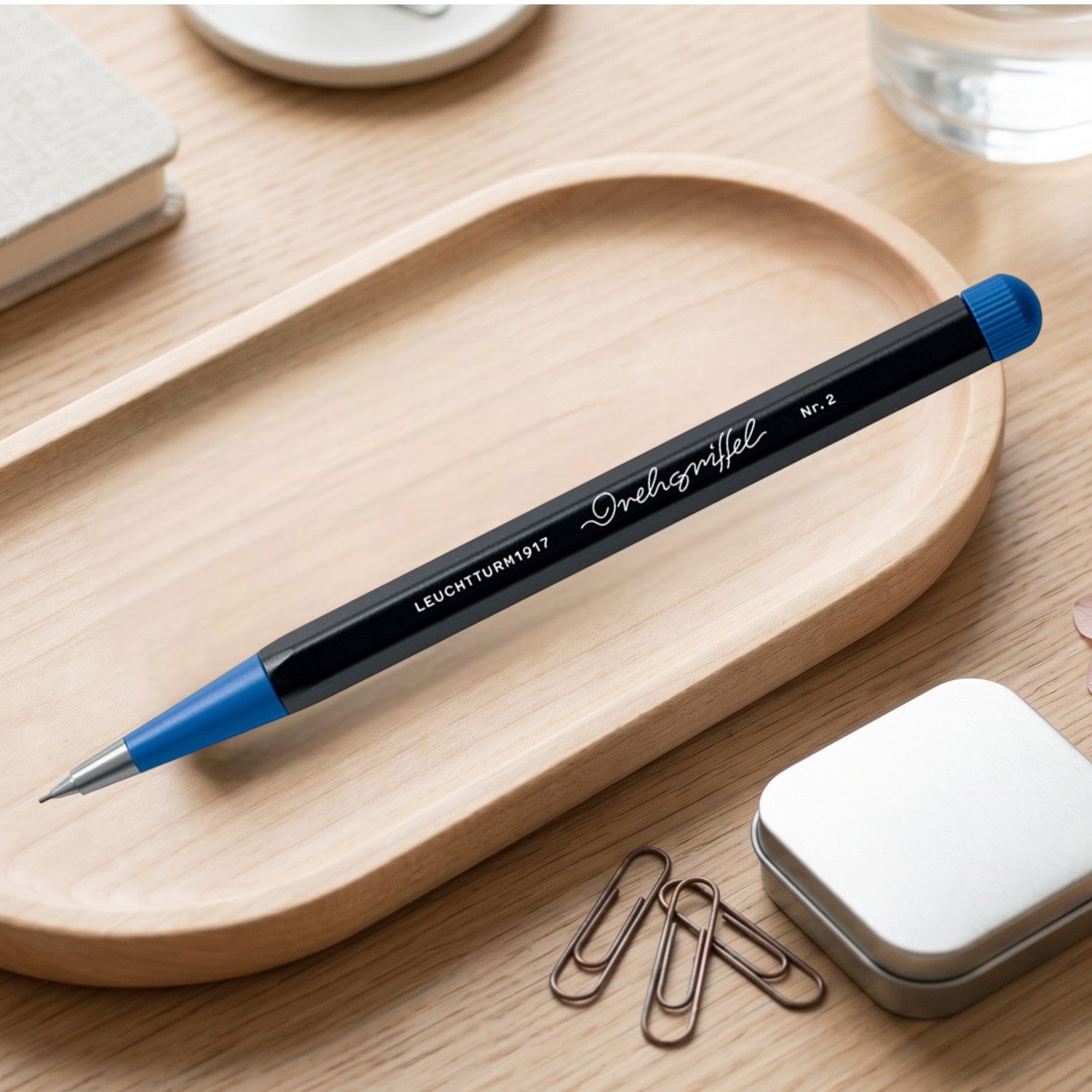 Leuchtturm1917 Drehgriffel Nr. 2 Bauhaus Black/Royal Blue Mechanical Pencil (0.7 MM) 371284 (Special Edition)