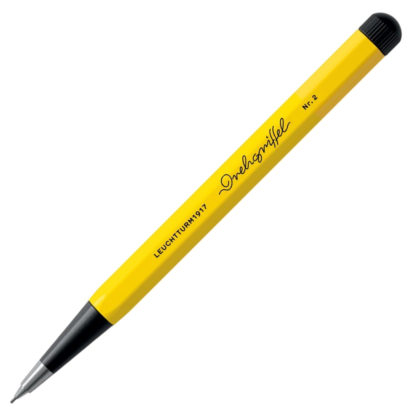 Leuchtturm1917 Drehgriffel Nr. 2 Bauhaus Lemon Yellow/Black Mechanical Pencil (0.7 MM) 371286 (Special Edition)