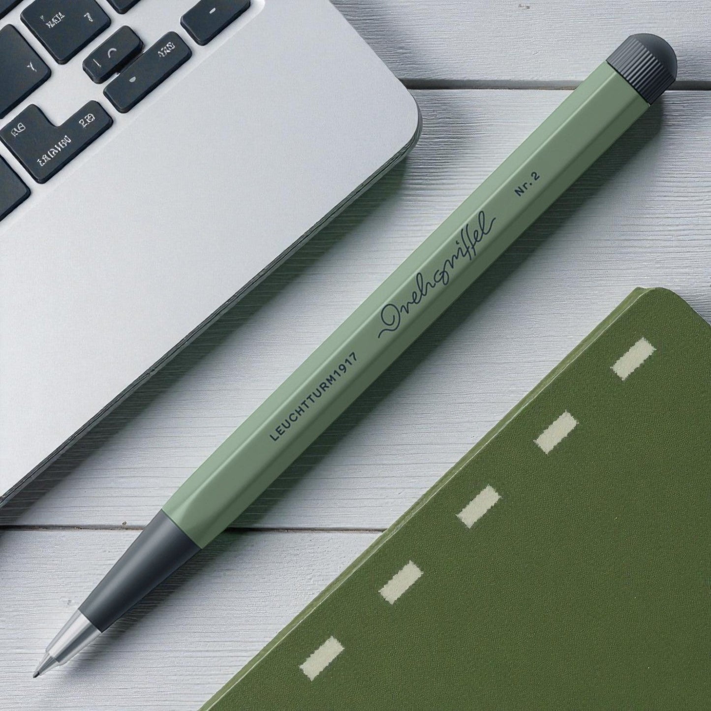 Leuchtturm1917 Drehgriffel Nr. 2 Olive Green Mechanical Pencil (0.7 MM) 368268