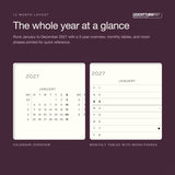 Leuchtturm1917 2027 Dusty Rose Hardcover Weekly Planner (90X190MM - Dotted) 400265
