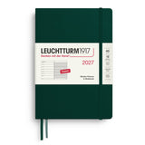 Leuchtturm1917 2027 Forest Green Hardcover Weekly Planner (A5 - Lined) 400221