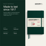 Leuchtturm1917 2027 Forest Green Hardcover Weekly Planner (A5 - Lined) 400221