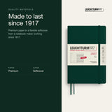 Leuchtturm1917 2027 Forest Green Softcover Weekly Planner (B6+ - Lined) 400248