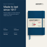 Leuchtturm1917 2027 Indigo Hardcover Weekly Planner (A5 - Lined) 400222