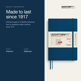 Leuchtturm1917 2027 Indigo Softcover Weekly Planner (A5 - Lined) 400241