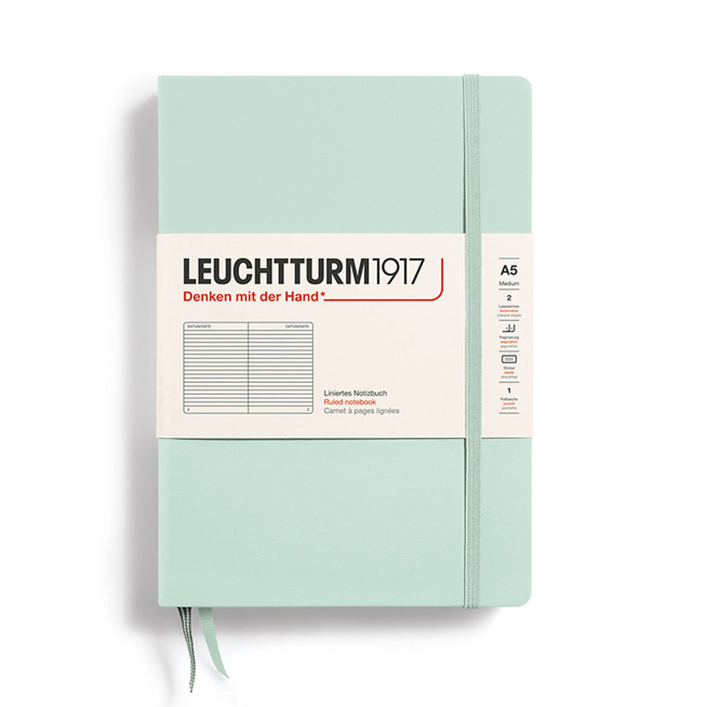 Leuchtturm1917 Mint Green Hardcover Notebook (A5 - Lined) 367260