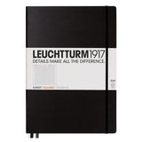Leuchtturm1917 Master?Slim Black Hardcover Notebook (A4+ - Squared) 310174