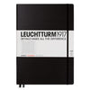 Leuchtturm1917 Master Slim Black Hardcover Notebook (A4+ - Squared) 310174