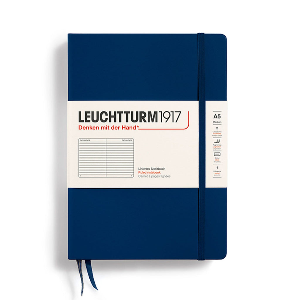 Leuchtturm1917 Navy Hardcover Notebook (A5 - Lined) 342922