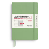 Leuchtturm1917 2027 Sage Hardcover Weekly Planner (A5 - Lined) 400219
